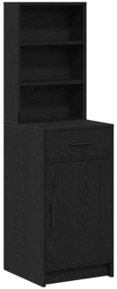 vidaXL Hochboard Schwarz Eichen-Optik 40 x 40.5 x 135 cm Holzwerkstoff 865074