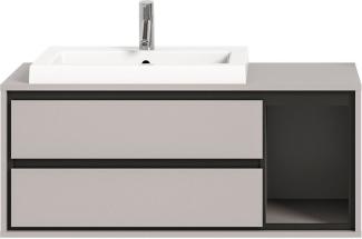 INOSIGN Waschbeckenschrank (2-St) inkl. Waschbecken, hängend, 2 Schubkästen, 1 Fach, Breite 100 cm