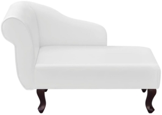 vidaXL Chaiselongue Weiß Kunstleder 242405