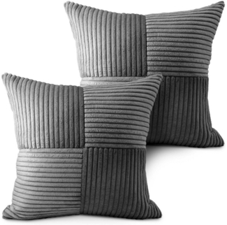 Amilian Kissenbezüge - 2er Set Kissenhüllen - Zierkissenbezüge - Kissenbezug, (2 Stück), 40x40 cm, Kissenhülle für Kissen, Dekokissen, Zierkissen, Sofakissen