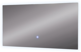 Vicco Badezimmerspiegel Glas 40x80 cm mit Backlight Beleuchtung, Miral