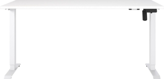 Germania Schreibtisch 8024-84, in Weiß, elektr. höhenverstellbar, 160 x 119 x 80 cm (BxHxT)