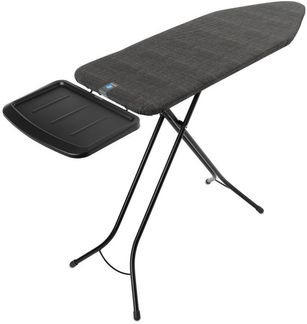 Brabantia Bügelbrett Bügeltisch C, 124 x 45 cm, Dst-Ablage Solide, Bügelfläche 124x45 cm, Fairtrade-zertifiziert
