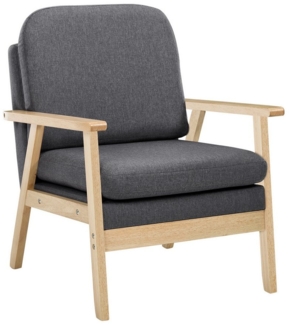 Woltu Relaxsessel (1-St), Sessel Einzelsofa, Leinen, Ergonomischer Aufbau