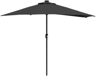 vidaXL Garten-Sonnenschirm Schwarz 294 x 150 x 224 cm 42003273