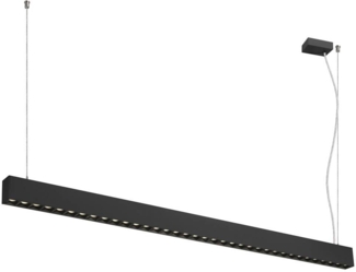 SLV GLENOS® PRO, Pendelleuchte, 1,5m, DALI, UGR16, Pendellänge 210 cm, 4000K, 75°, schwarz - Pendelleuchten