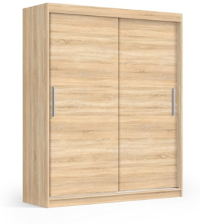 Beautysofa Kleiderschrank KATRINA Breite: 180 cm oder 200 cm, Farbe: Weiß oder Sonoma