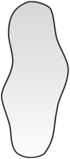 vidaXL Wandspiegel Schwarz 80x35 cm 348266