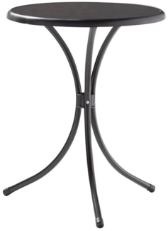 SIEGER Bistrotisch, Ø 60x72 cm, eisengrau Gestell aus Stahl in eisengrau, Tischplatte aus Mecalit®-Pro in anthrazit