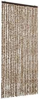vidaXL Insektenschutz-Vorhang Beige und Braun 90x220 cm Chenille 325449