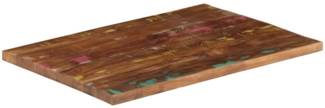 vidaXL Tischplatte 90x70x1,5 cm Rechteckig Altholz Massiv 371073