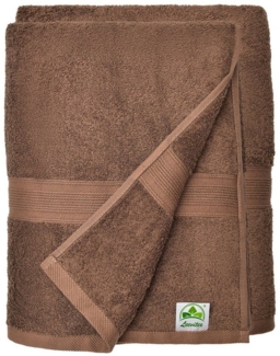 leevitex® Duschtuch 2er Set Duschtuch Frottier XL, 70x140 cm, saugfähig und fusselfrei, gestreifte Bordüre