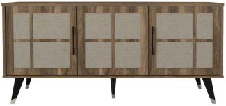 Sideboard Logan Walnuss Grau