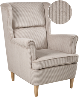 Ohrensessel ABSON Cord Beige