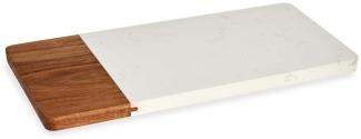 Schneidebrett Braun Weiß Akazienholz Marmor (15 x 1,3 x 30 cm)