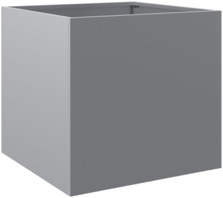 vidaXL Pflanzkübel Silbern 42x40x39 cm Verzinkter Stahl 841557