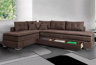 INOSIGN Ecksofa Boxspringbett Night & Day L-Form mit Dauer-Schlaffunktion o. Armlehnen, mit Boxspring-Bettfunktion 164x200 cm und Bettkasten, Dauerschläfer!