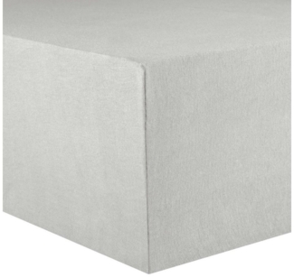 CelinaTex Jersey Spannbettlaken Lucina für Kids 60x120-70x140 cm Silber grau 100% Baumwolle gekämmt superweich Oeko-TEX