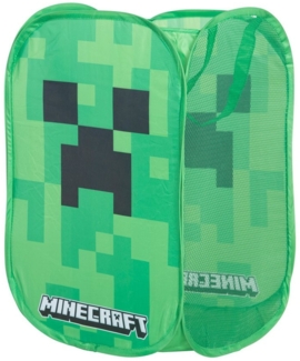 MINECRAFT - Wäschebox, Wäschesack, Korb, Aufbewahrung im Creeper Design