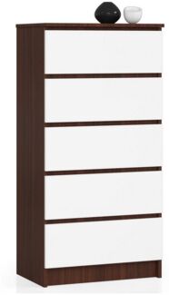 Raumhirsch Furniture Kommode mit 5 Schubladen 60 cm breit Holz Schrank, Highboard / Kommode 60 cm, Sideboard Organizer für jeden Raum