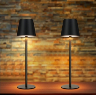 Nettlife LED Tischleuchte Kabellos Nachttischlampe Touch Dimmbar IP54 LED Tischlampe, Touch,Dimmbar, LED fest integriert, Schreibtisch Nachttisch Schlafzimmer