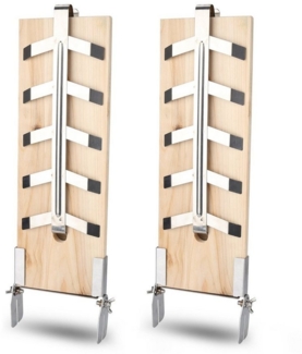 Clanmacy Räucherbrett Flammlachsbrett Flammlachs 2er Set Räucherbrett Flammlachshalter, Zedernholz