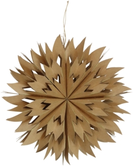 Dekostern Natural Woods – Weihnachtsstern aus Papier im Natur-Look