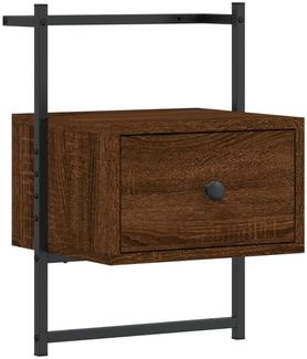 vidaXL Wand-Nachttisch Braun Eiche 35x30x51 cm Holzwerkstoff 833451