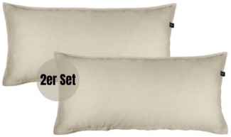 SCHÖNER WOHNEN-Kollektion Bettwäsche PLAIN Satin Bettwäsche, Baumwolle, 2 teilig, 40x80 cm 2er Pack in Beige