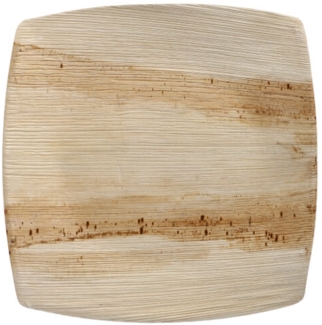 25 Teller, Palmblatt "pure" 26x26 cm natur "QUADRATO"
