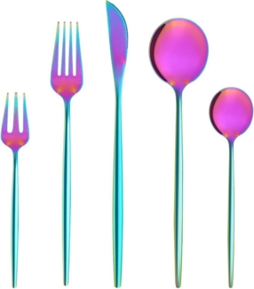 Coonoor Besteck-Set für 6 Personen, 30 teilig Essbesteck Set inkl. Messer, Gabel, Löffel (30-tlg), Edelstahl, Besteck Edelstahl, Spülmaschinenfest