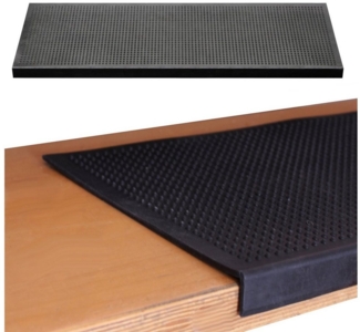 BigDean Stufenmatte 25x75 cm Gummimatte Rutschschutz Stufen außen Winkelkante selbstklebend, Eckig, Höhe: 3 mm