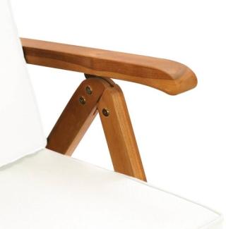 vidaXL 7-tlg. Garten-Essgruppe mit Kissen Massivholz Teak 3059532