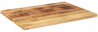 vidaXL Tischplatte 70x50x3,8 cm Rechteckig Raues Massivholz Mango 371393