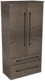 Lanzet Midischrank 60 cm, Dunkelbraun