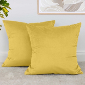 Amilian Kissenbezüge - 2er Set Kissenbezug - Zierkissenbezüge - Kissenhülle, (2 Stück), 40x40 cm, Kissenhülle für Zierkissen, Sofakissen, Dekokissen, Kissen