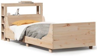 vidaXL Massivholzbett ohne Matratze 90x200 Kiefernholz 3306468