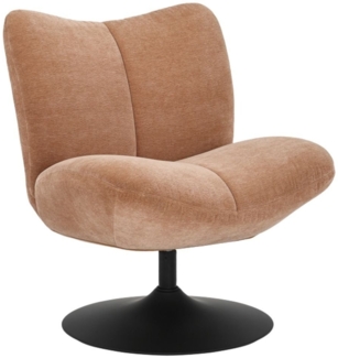 Bronx71 Sessel Lise drehbar Chenille terracotta