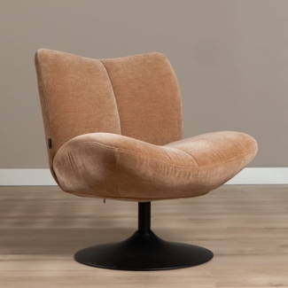 Bronx71 Sessel Lise drehbar Chenille terracotta