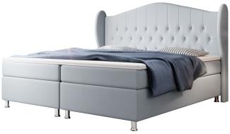 Boxspringbett Angel hellgrau 180x200 H4