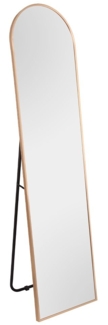 Standspiegel Body / Britt , Glas, Metall , Verspiegelt, Gold , 40 x 160 x 0 cm