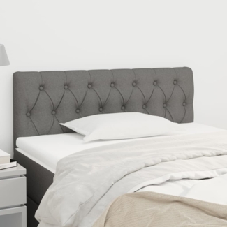 vidaXL Kopfteil Dunkelgrau 100x7x78/88 cm Stoff 346327