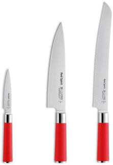F. DICK Messer-Set F. DICK Red Spirit - Kochmesser Set (für Profi- und Hobbyköche, 3er