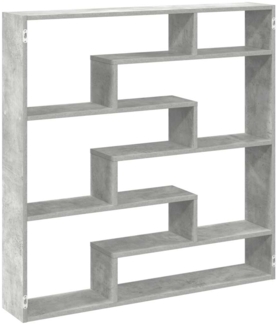 vidaXL Würfelregal 7 Fächer Betongrau Holzwerkstoff 860025