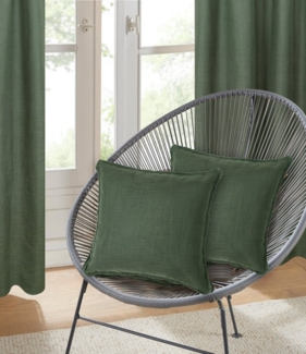 LeGer Home by Lena Gercke Dekokissen Marusha, Leinenoptik, 50x50 Dekokissen, Fransen, modern, ohne Füllung, 1Stk.