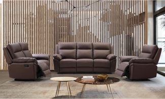 Vente-unique - Relaxsofa 2-Sitzer - Büffelleder - Braun - PAKITA