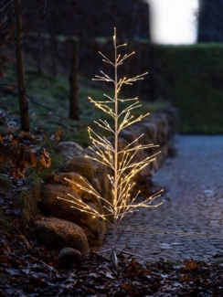 Sirius Home A/S LED Baum Isaac Tree LED warmweiß Kunststoff außen, LED fest integriert, warmweiß