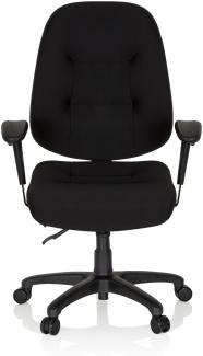 hjh OFFICE Profi Bürostuhl ZENIT XXL Stoff Schwarz