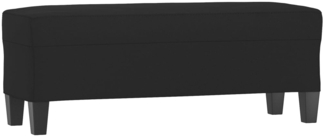 vidaXL Sitzbank Schwarz 100x35x41 cm Mikrofasergewebe 349468