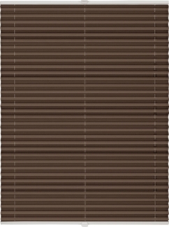 ondeco Plissee nach Maß für alle Fenster innen Montage in Glasleiste mit Spannschuh Sonnenschutz Rollo Sichtschutz Blickdicht - Hellbraun - B): 30-40 cm, H): 151-200 cm